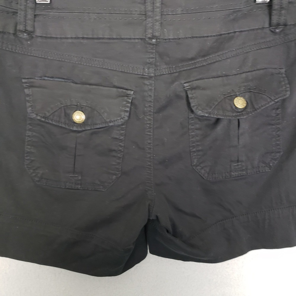 Dakota Blue Black Denim Twill Shorts Flap Pocket Casual Staple Size 8 - Picture 8 of 11